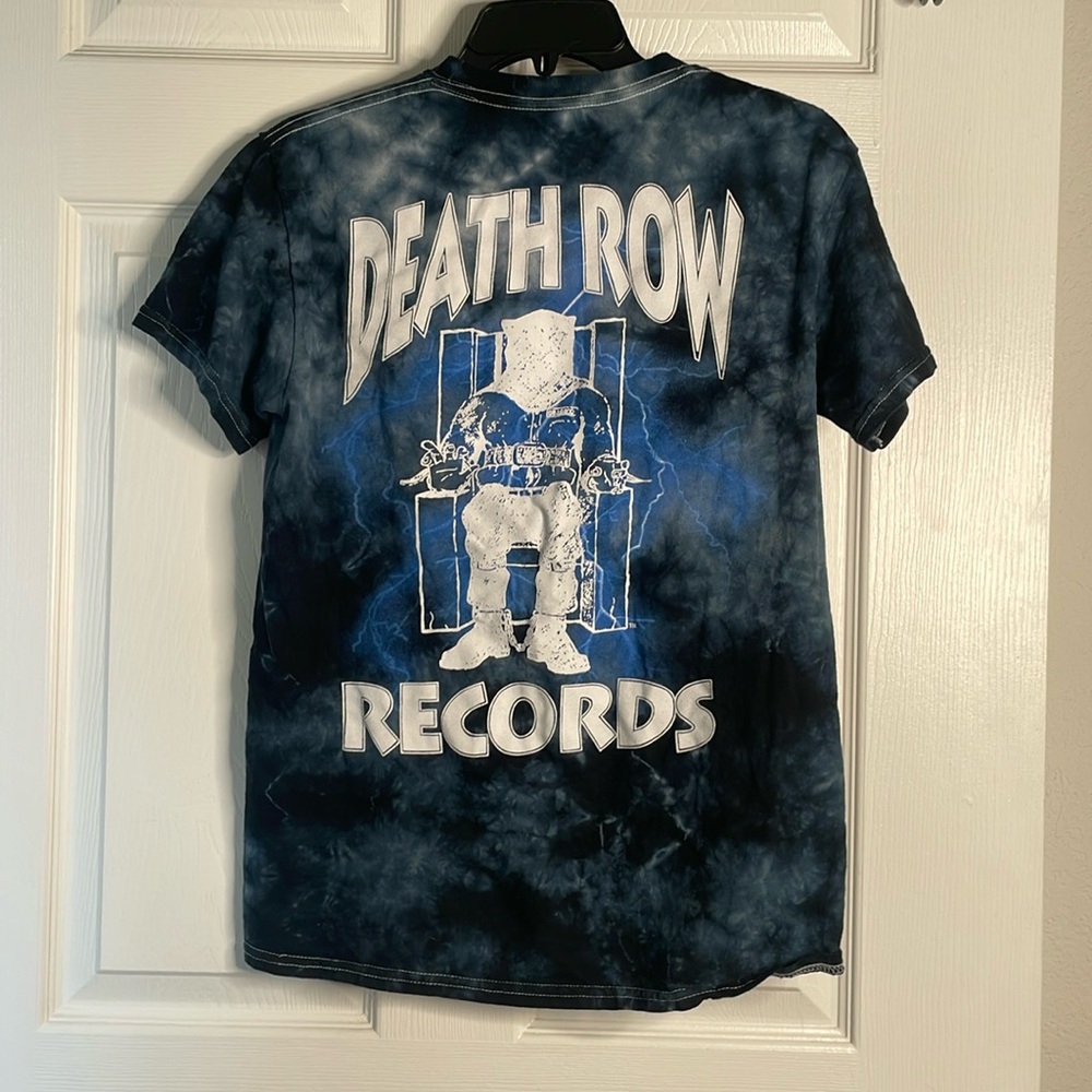 Death row records tie dye short sleeve t-shirt